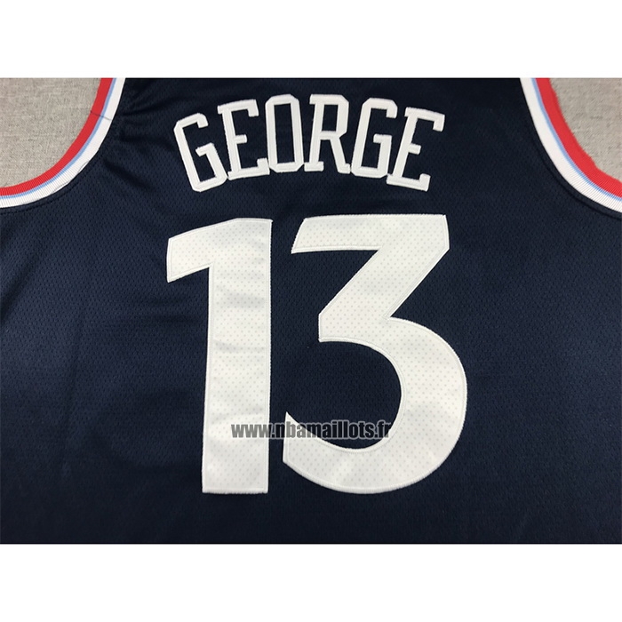 Maillot Los Angeles Clippers Paul George NO 13 Icon 2024-25 Bleu